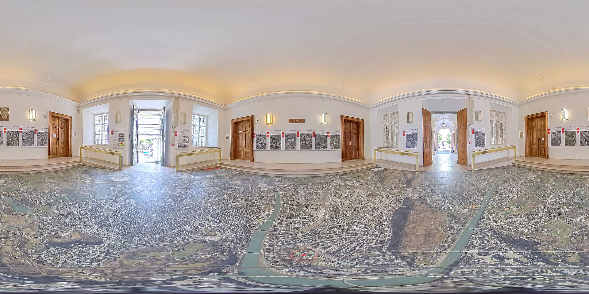 360° Darstellung von Salzburg aus der Luft