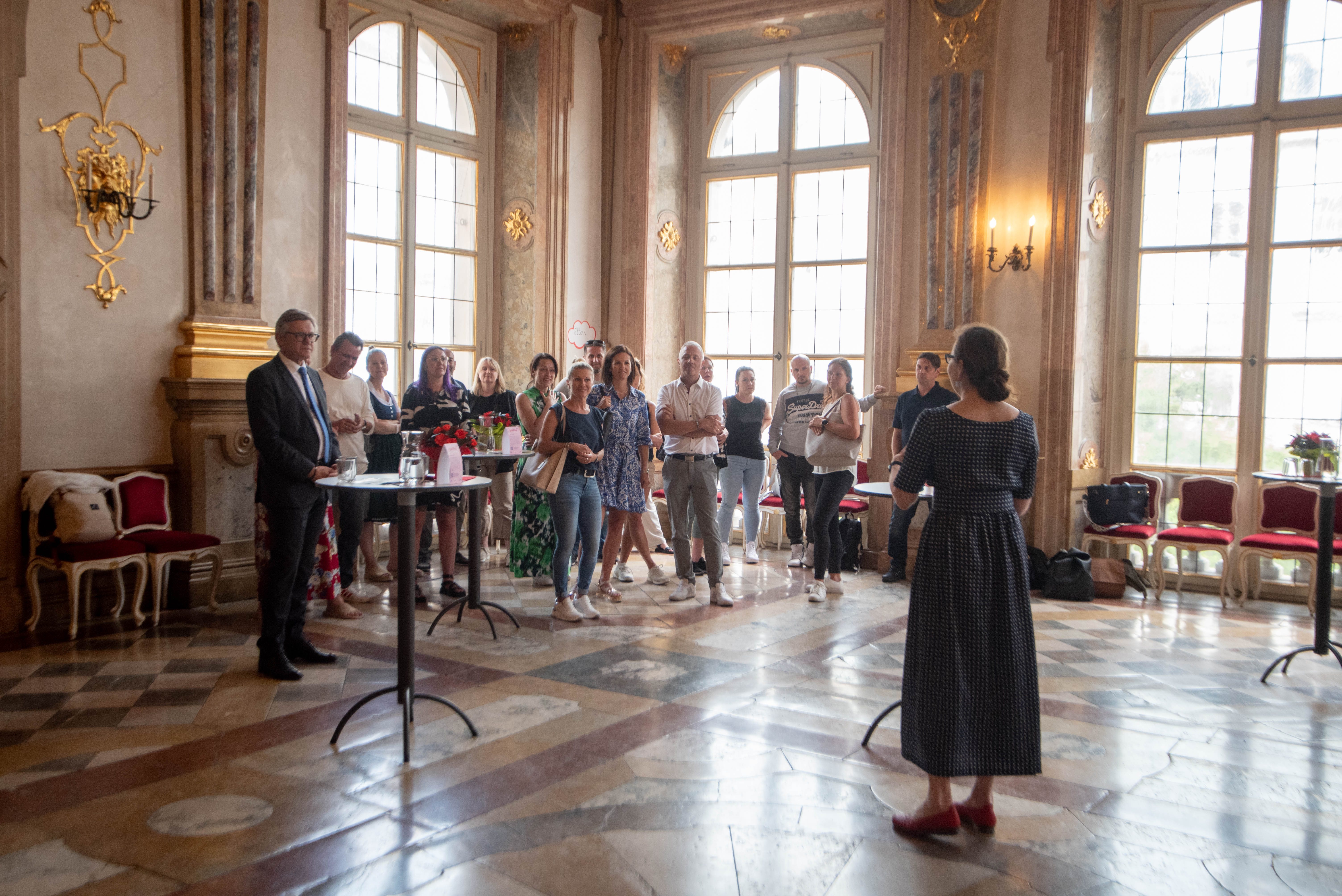 Empfang der Lehrlinge im Marmorsaal