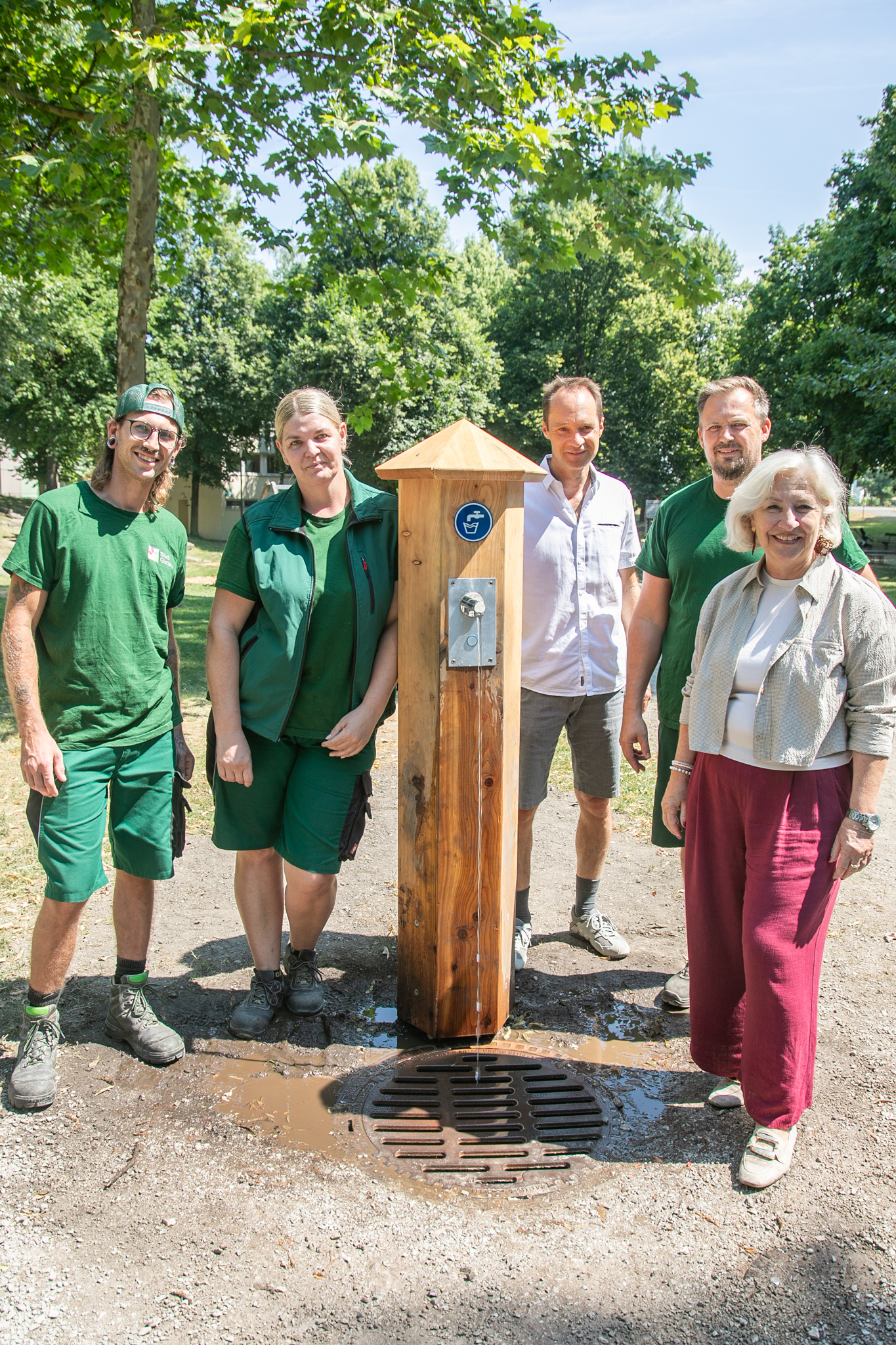 Neuer Trinkwasserbrunnen beim Spielpark Süd