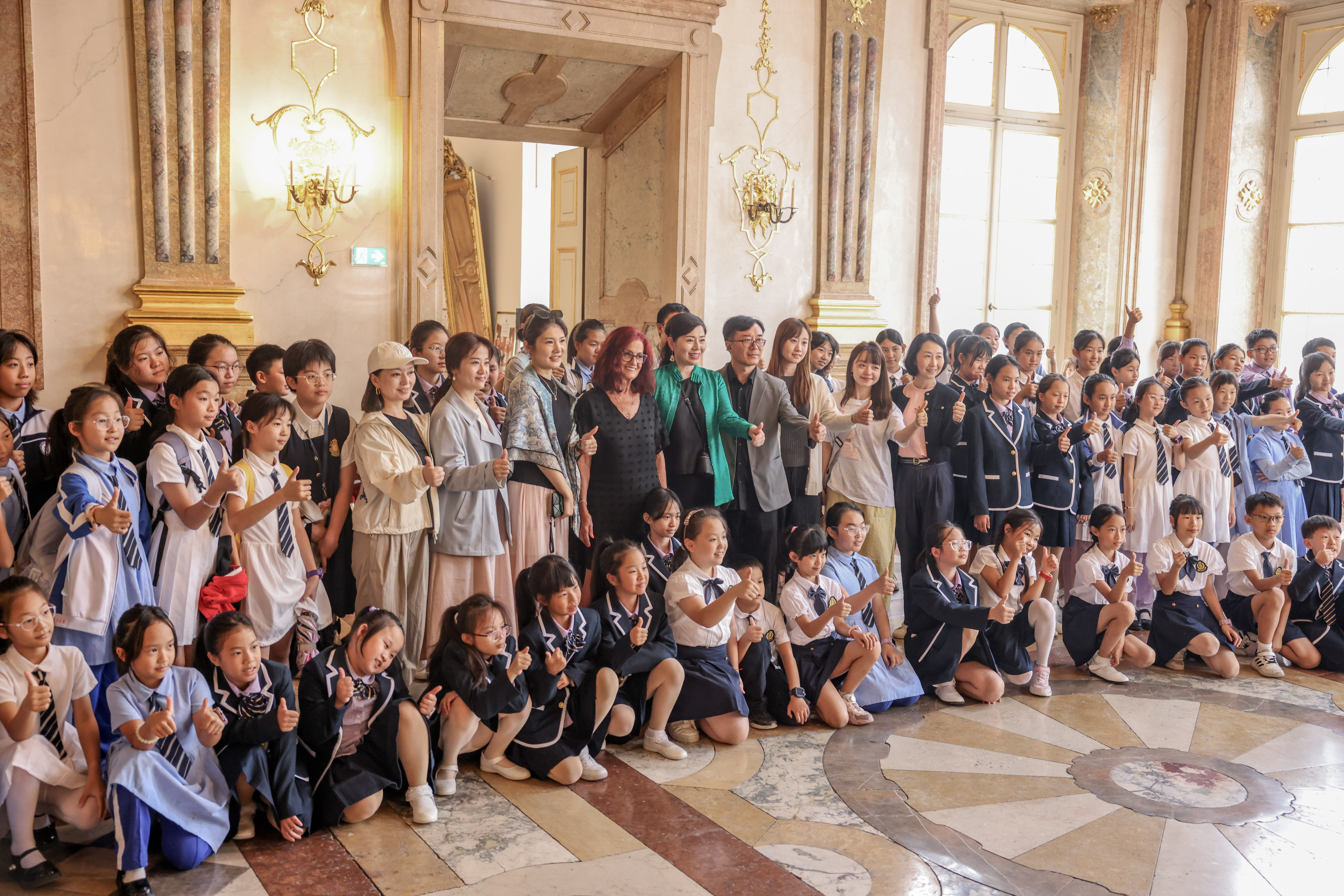 Musikalischer Nachwuchs aus China zu Besuch im Schloss Mirabell