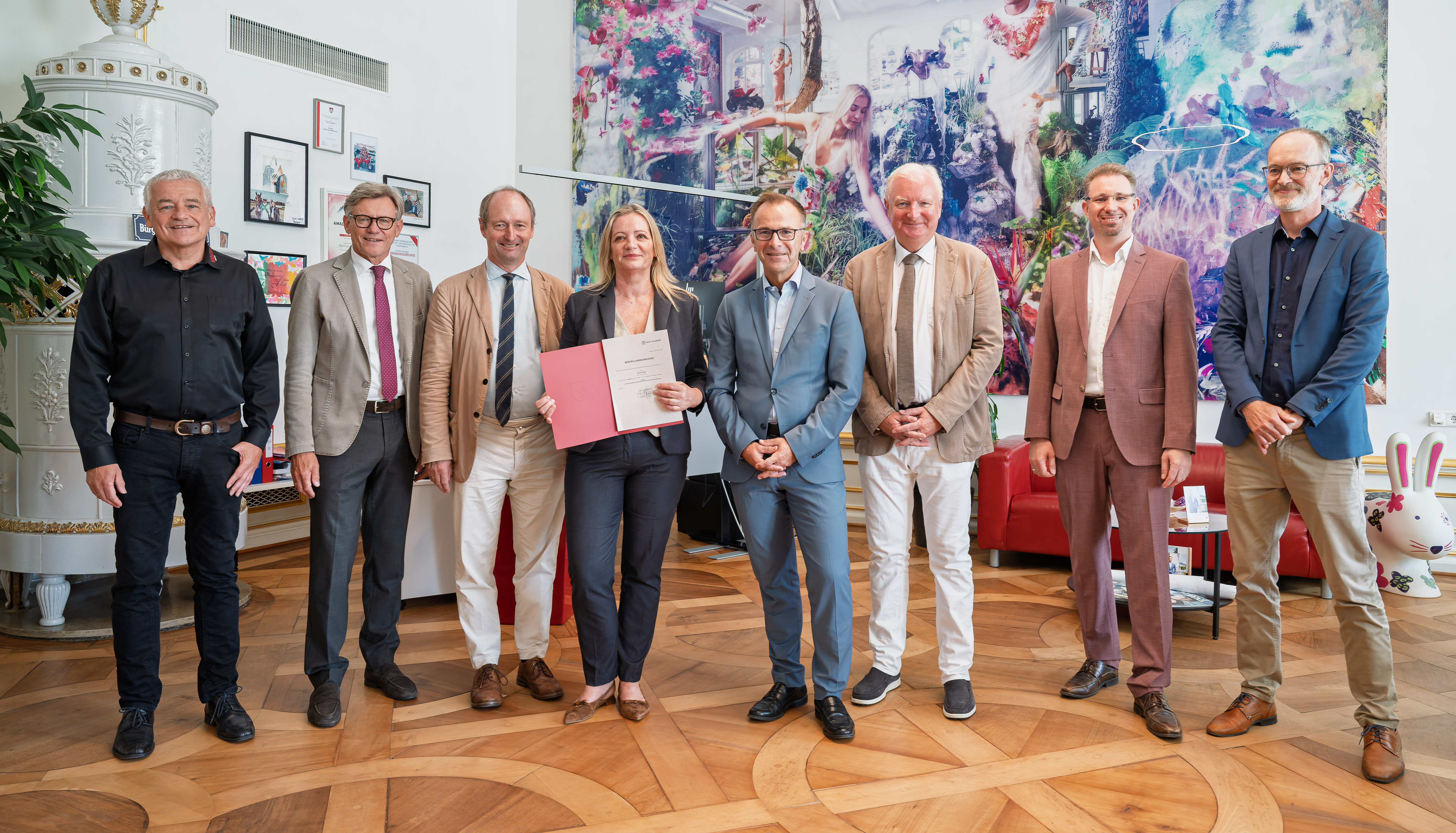 Bestellungsurkunde an Sabine Stoff