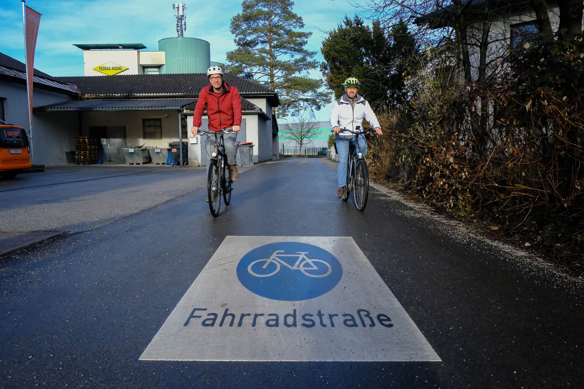Sicherer unterwegs: Scherenbrandtnerhofstraße als Fahrradstraße instand gesetzt.