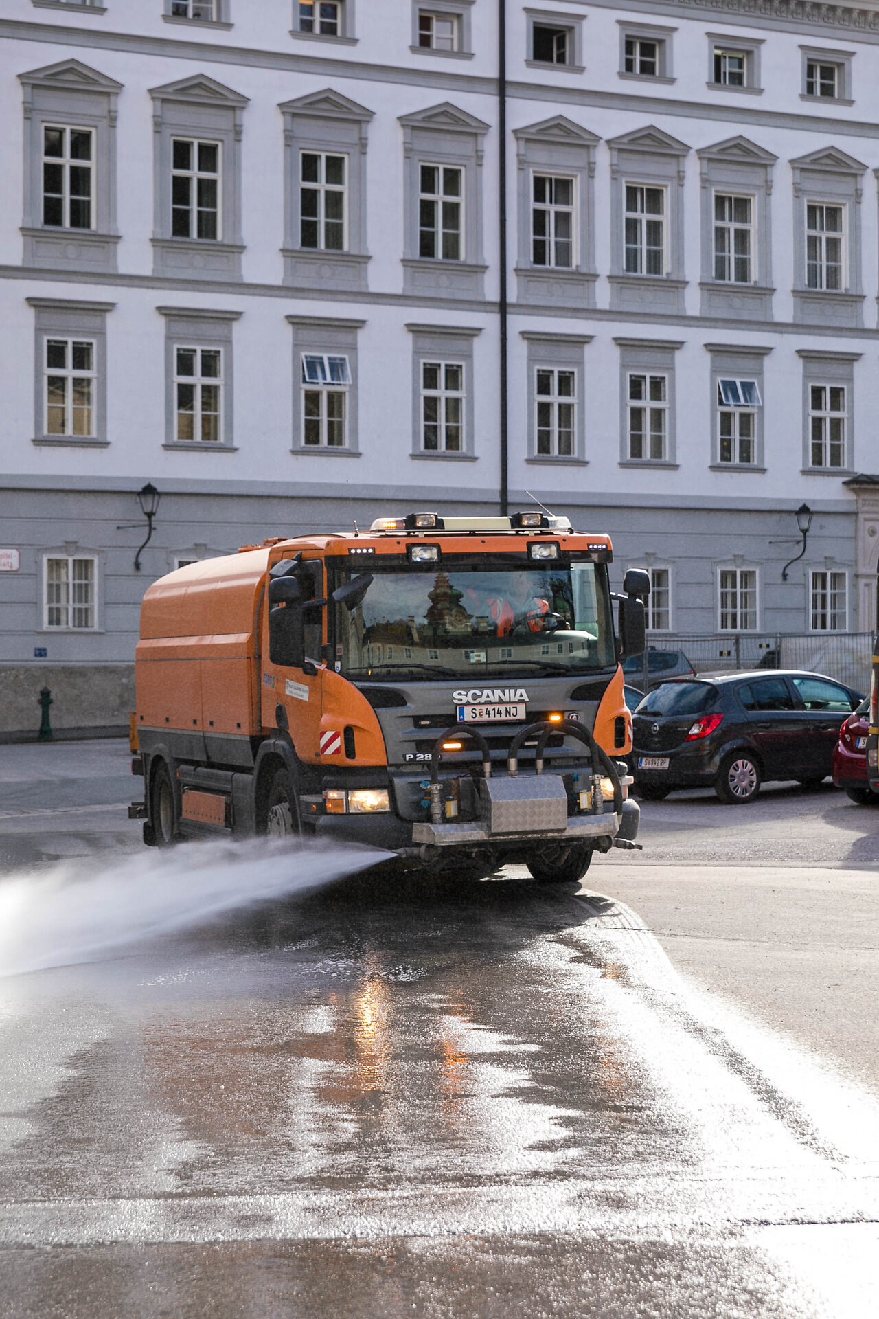 Das 16-köpfiges Bauhof-Reinigungsteam war bis 9 Uhr am Morgen im Einsatz.