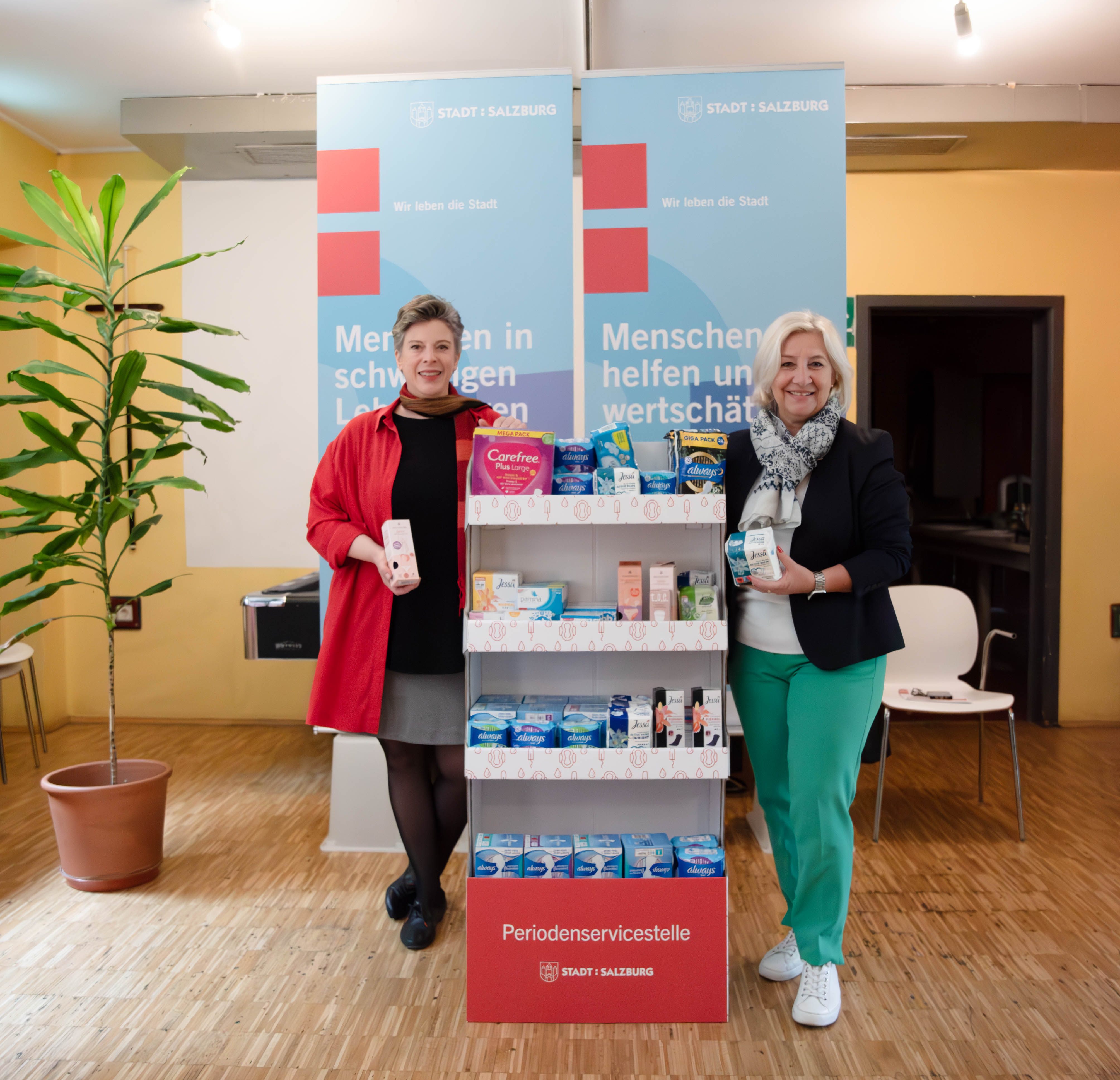Kostenlose Menstruationsprodukte an 20 Ausgabestellen Kostenlose Menstruationsprodukte an 20 Ausgabestellen
