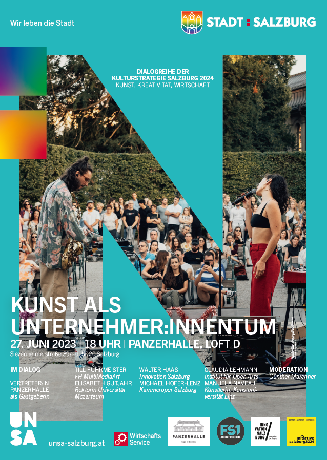 Plakat "Kunst als Unternehmer:innentum"