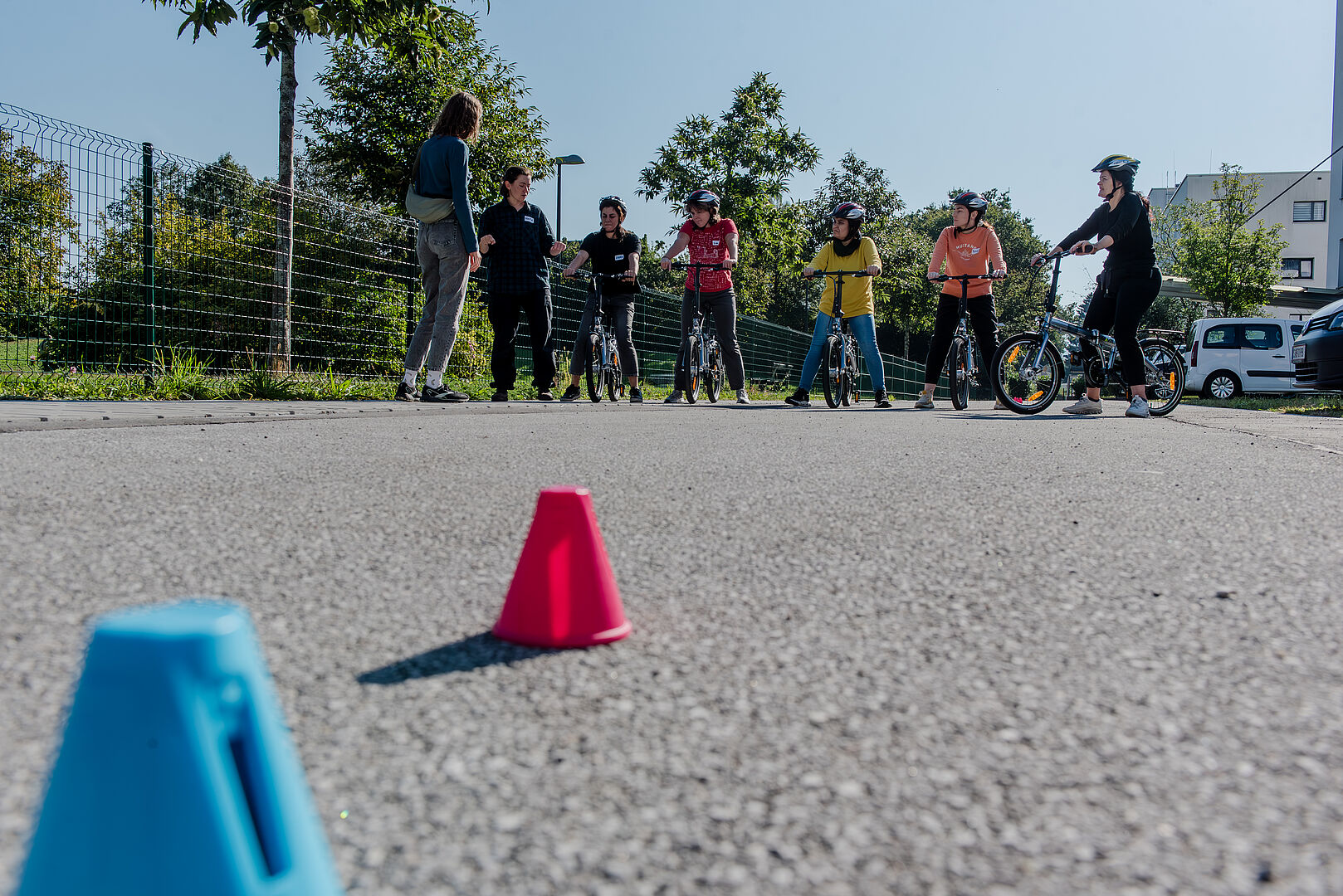 Radfahrkurse für Frauen sind ein Projekt, um die persönliche Mobilität zu fördern.