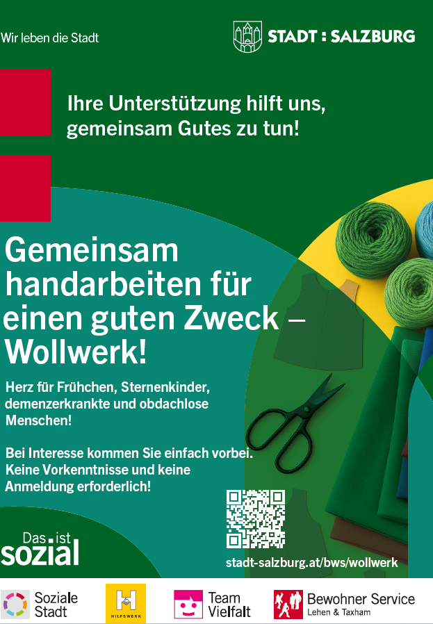 Gemeinsam Stricken und Häckeln für einen guten Zweck.