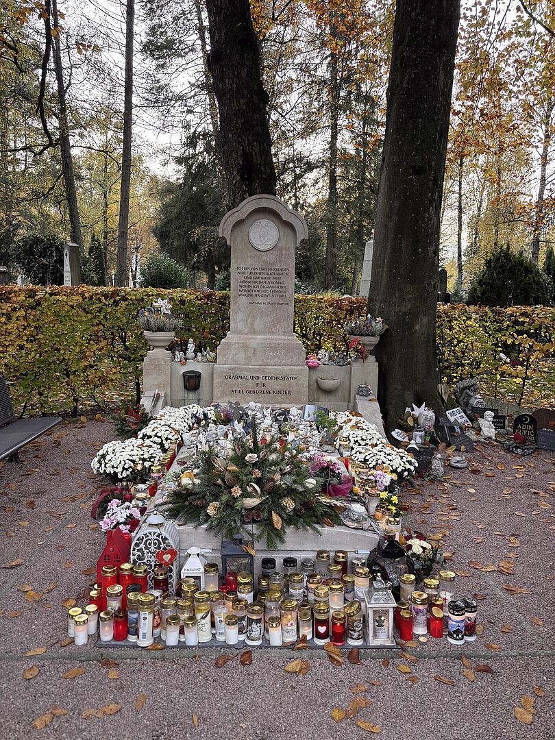 Grabmal für still geborene Kinder.