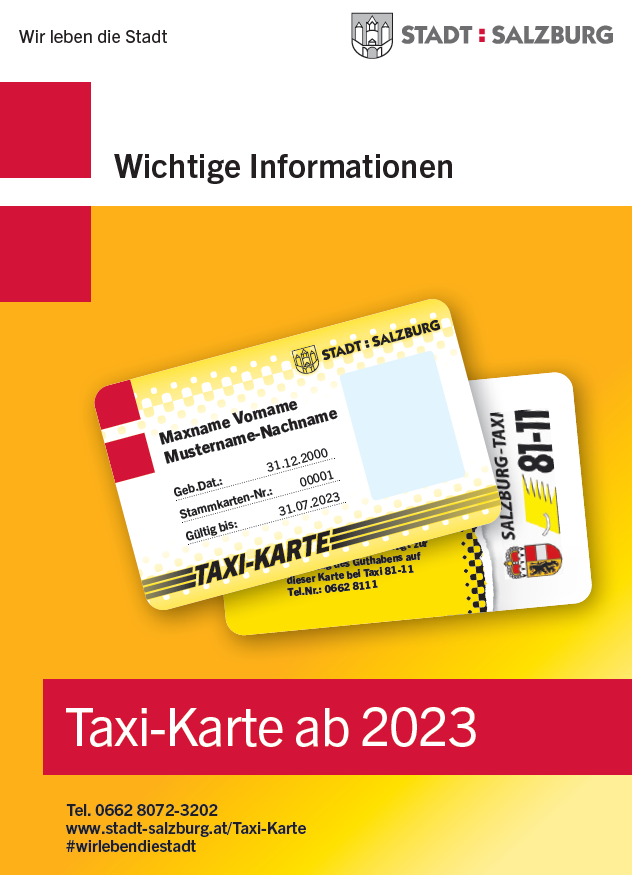 Die neue Taxi-Karte ist da!