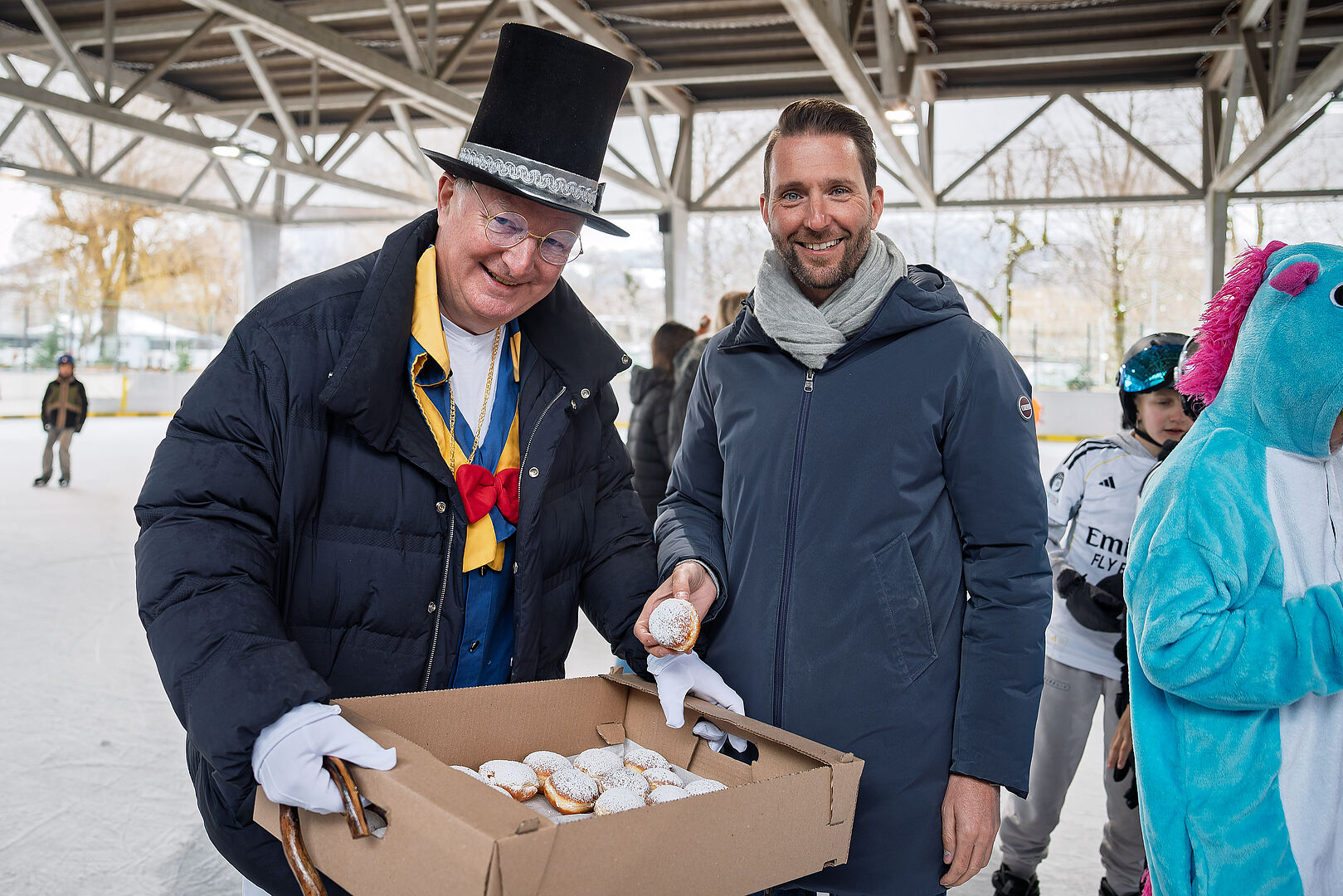 Die Krapfen kamen gut an.