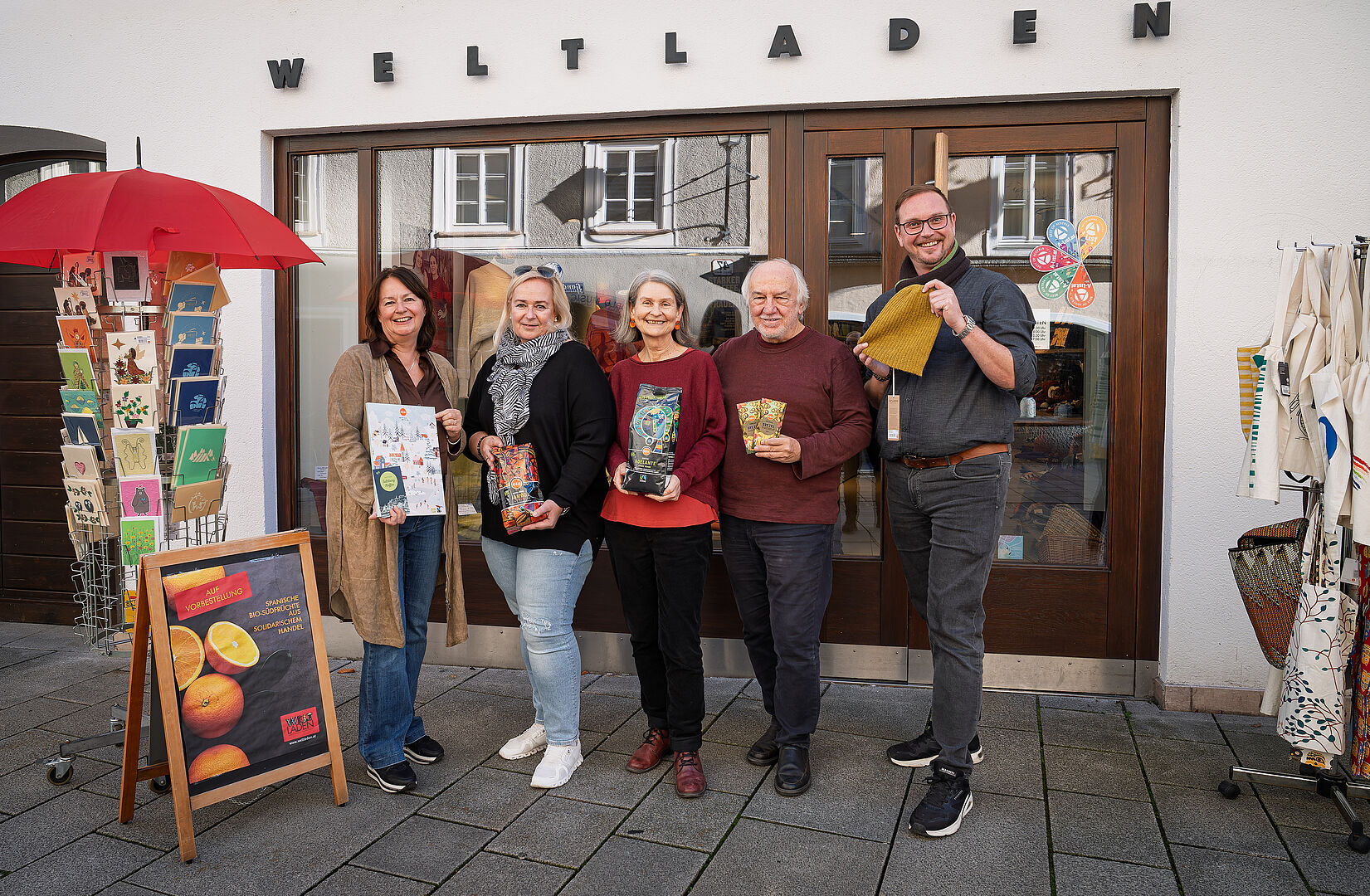 Besuch beim Weltladen in der Linzer Gasse