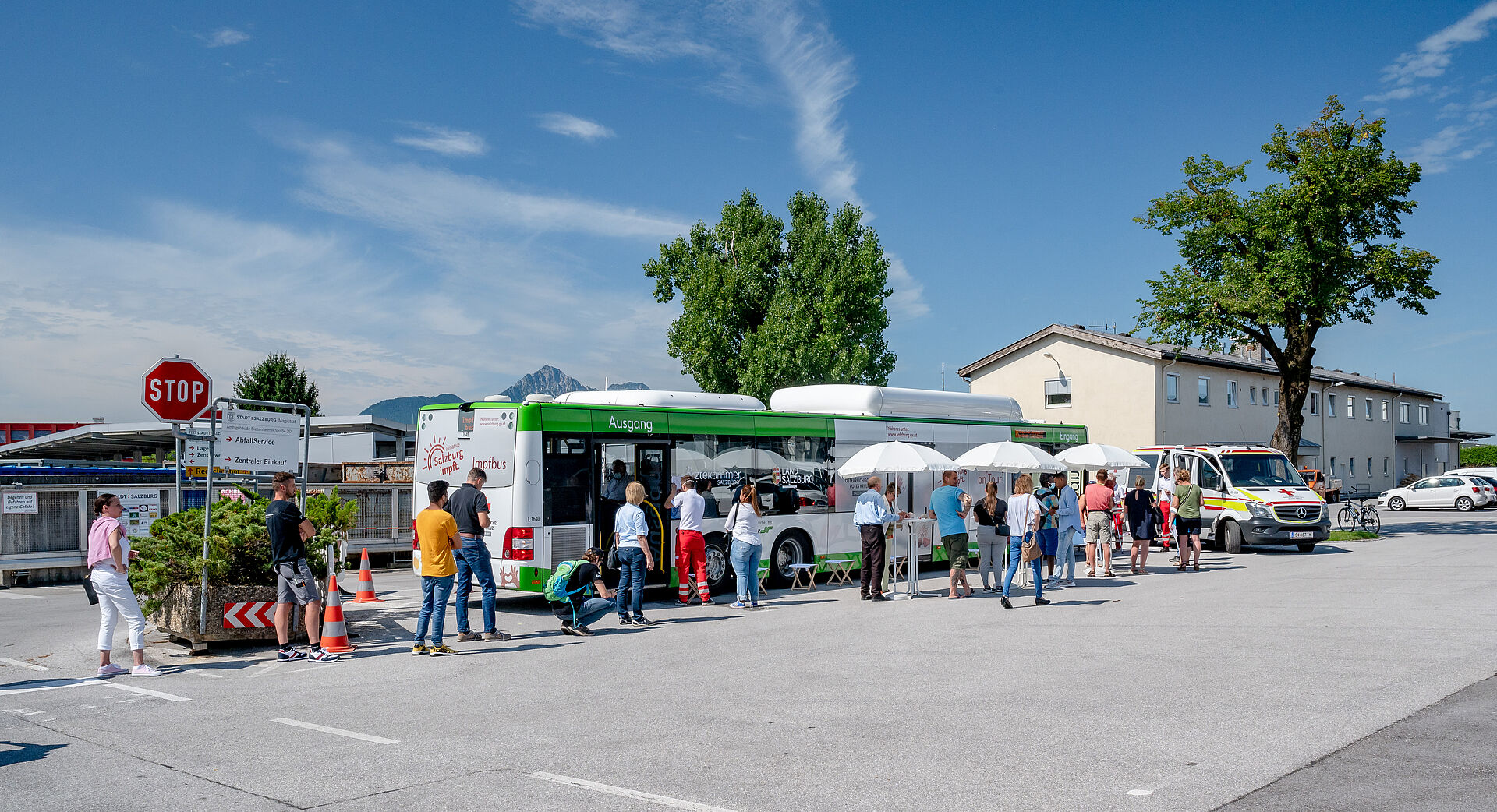 Impfen am Recyclinghof