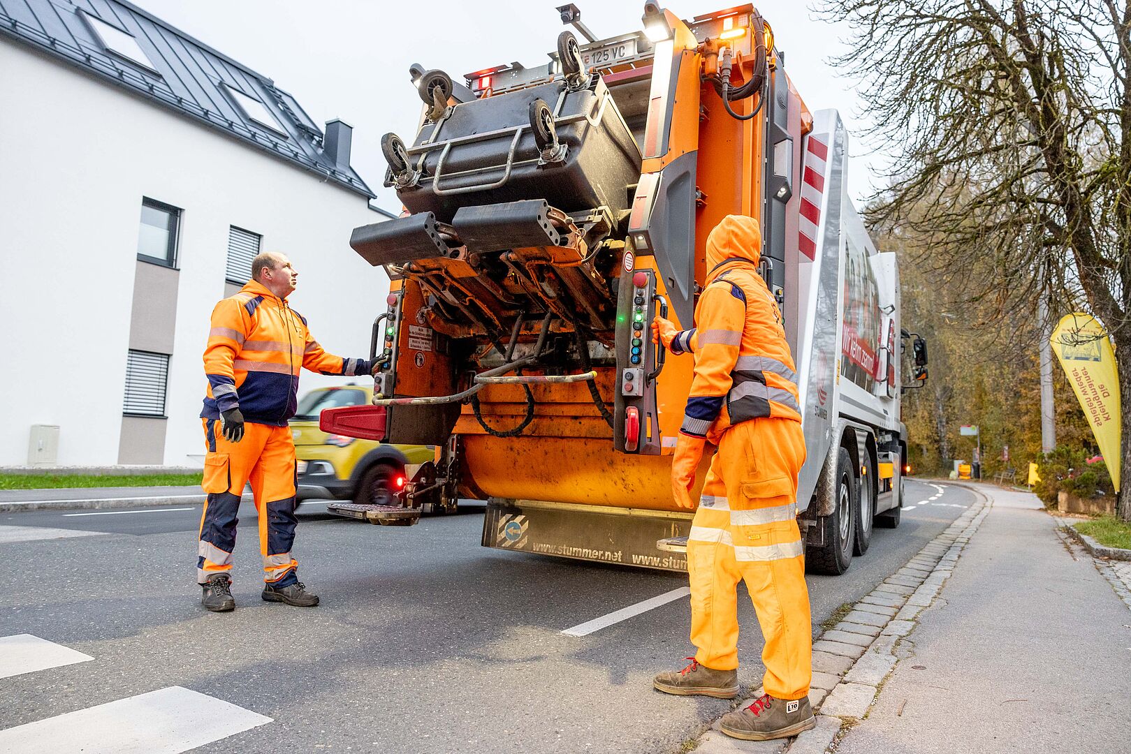 Müllabfuhr im Einsatz