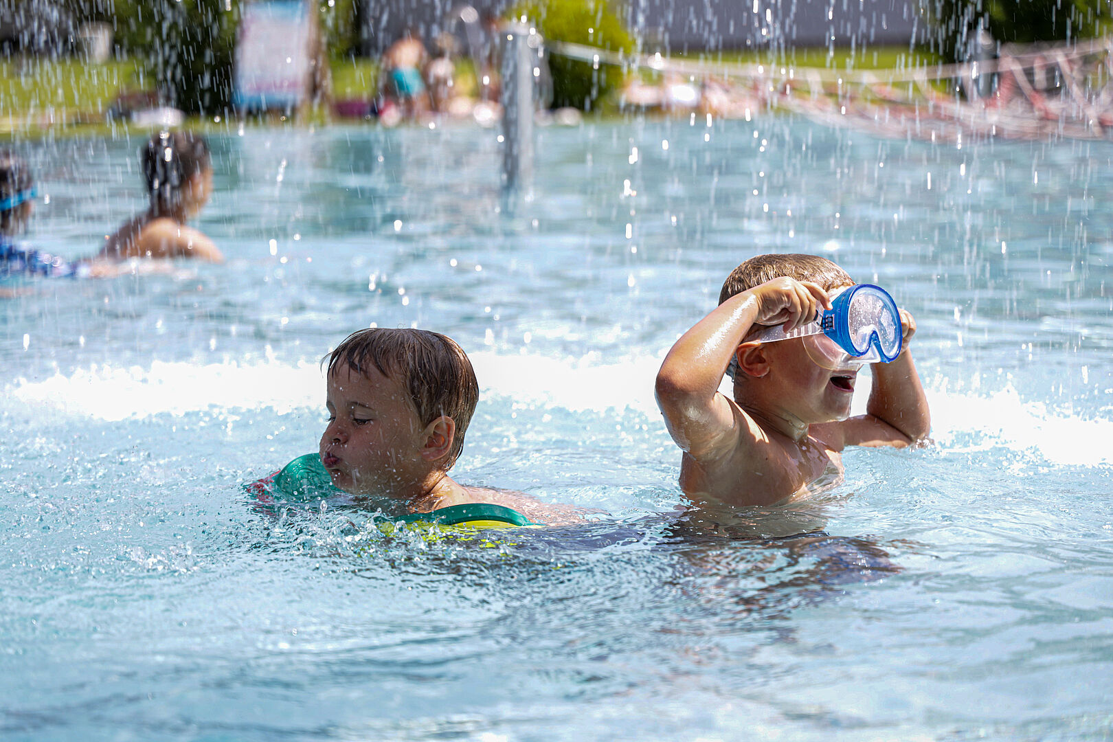 Badespaß im Freibad