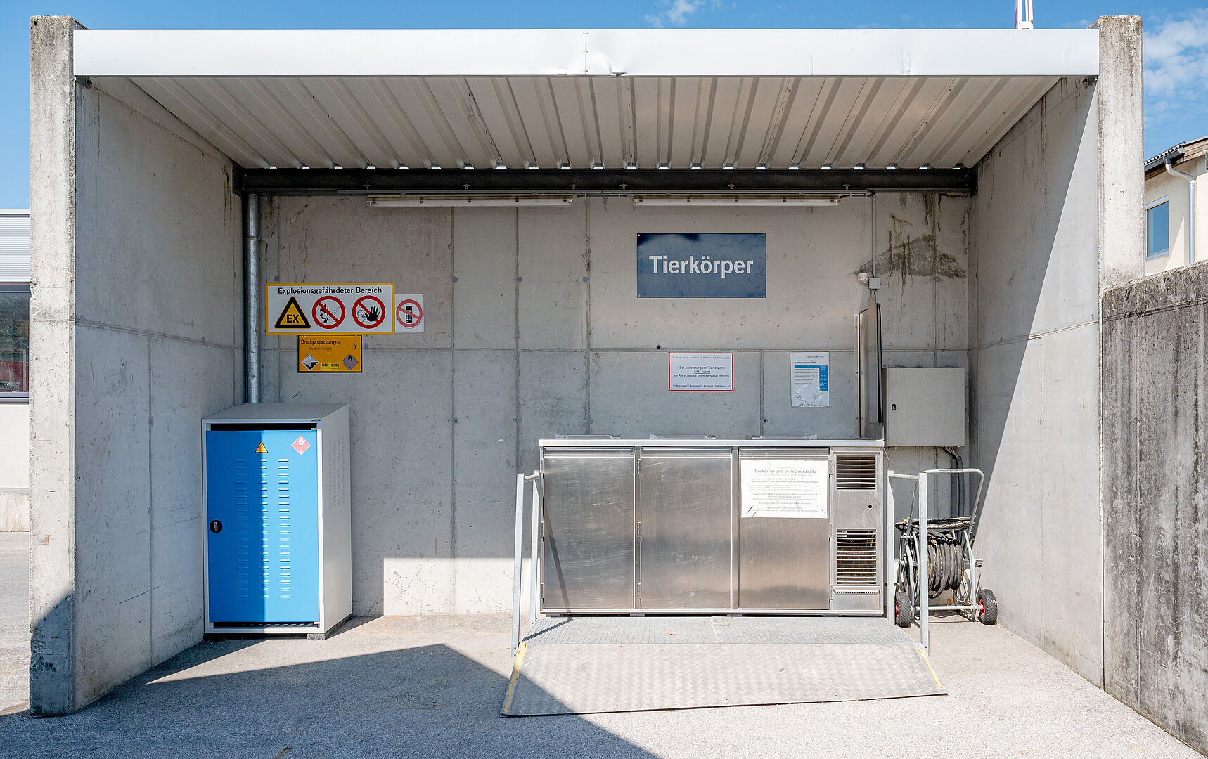 Tierkörpersammelstelle am Recyclinghof Maxglan