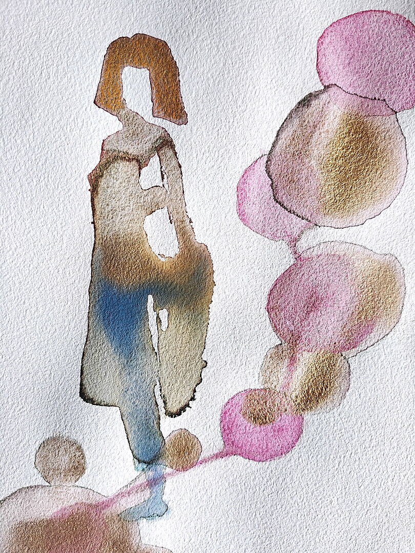 „Pink“, watercolour, 29 x 19 cm, 2025