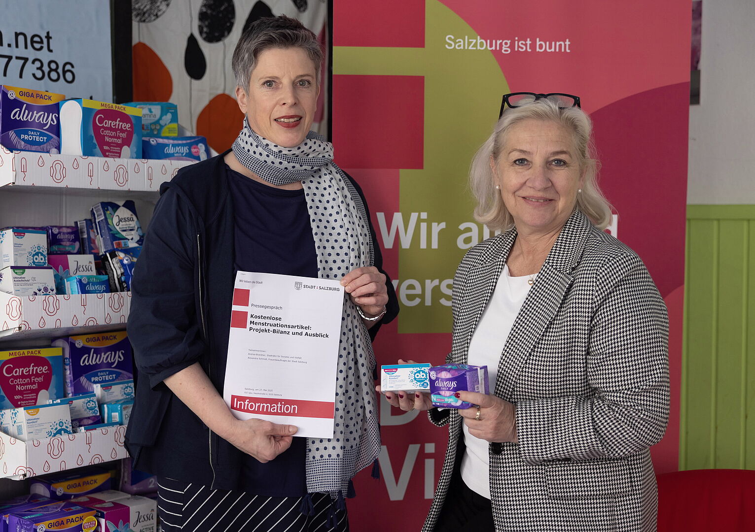 Menstruationsartikel werden auch heuer gratis abgegeben