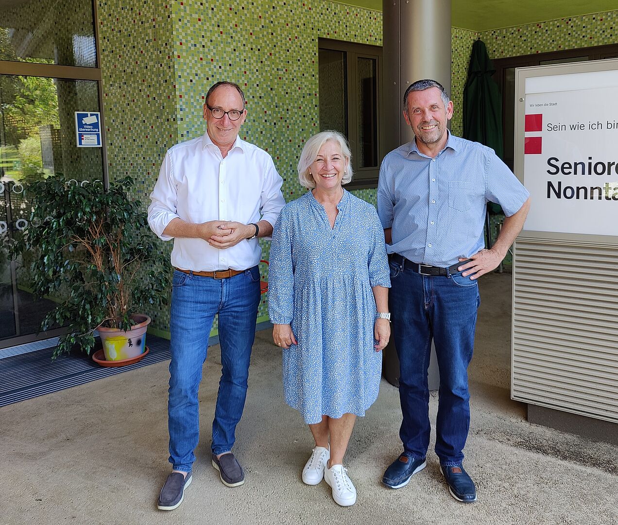 Prominenter Besuch im Seniorenwohnhaus Nonntal