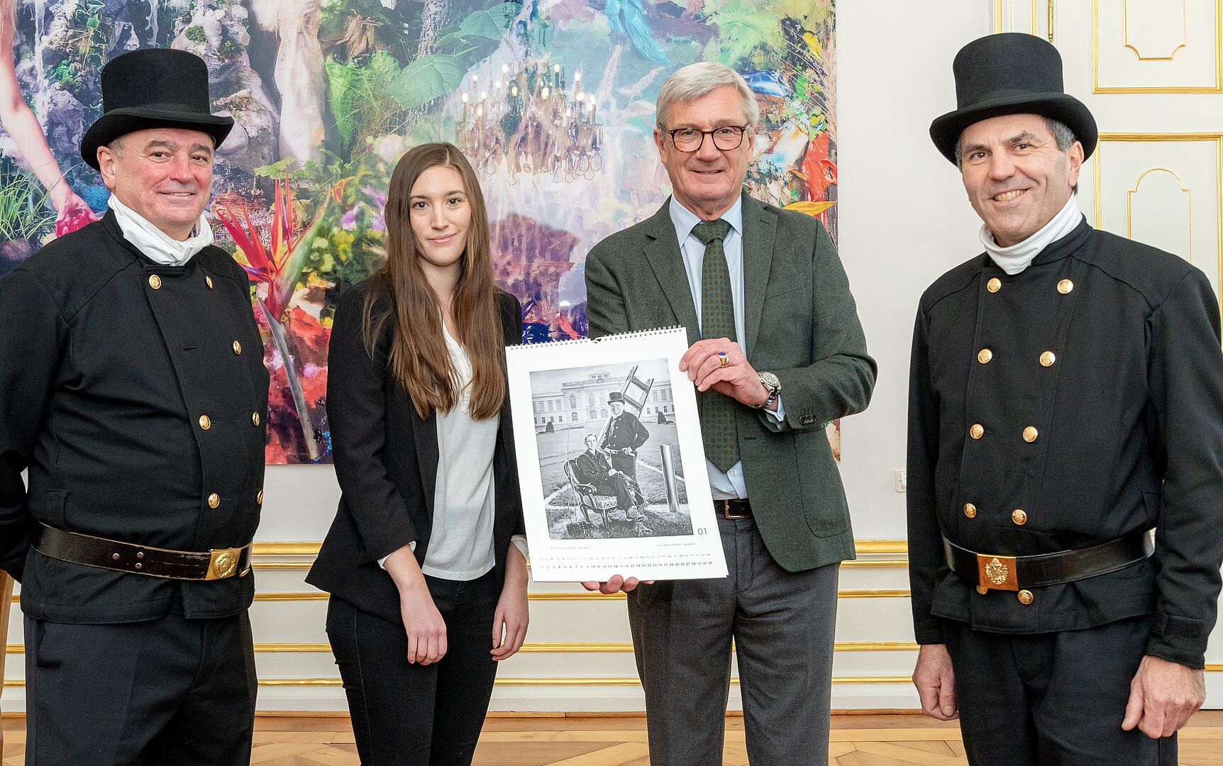 Glücksboten beim Bürgermeister: