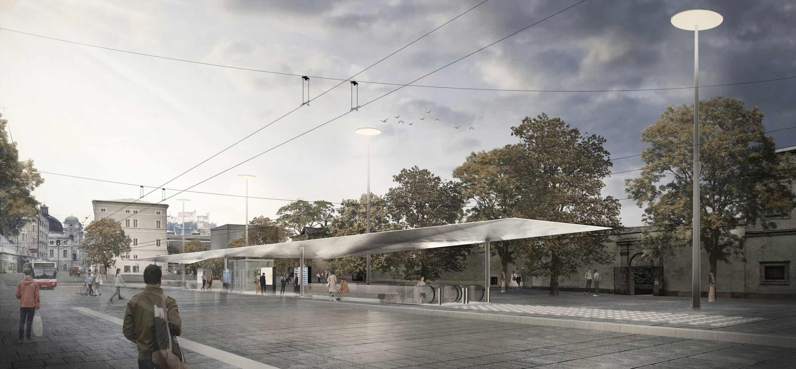 S-LINK Haltestelle Mirabellplatz