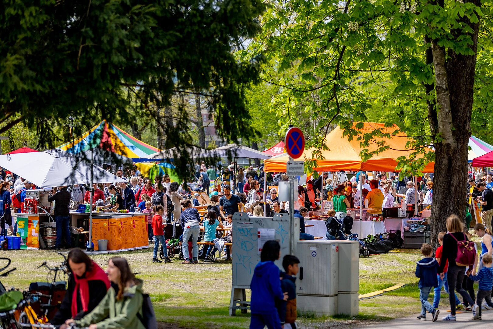 Salzburg feiert zusammen seinen neuen Volksgarten