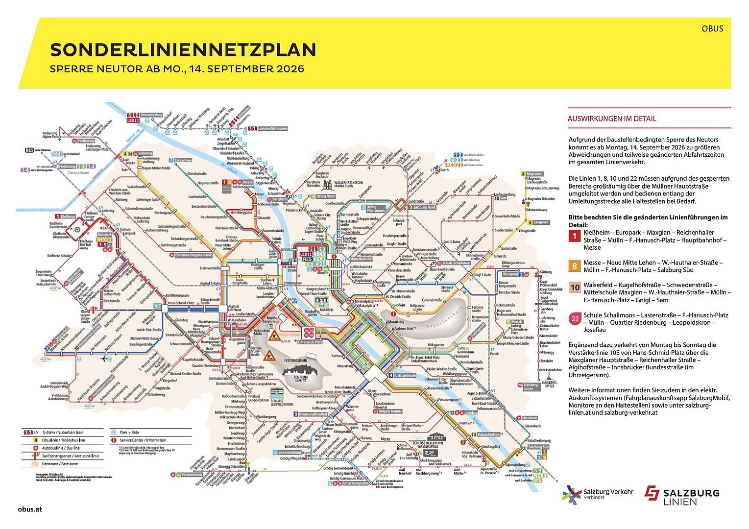 Sondernetzplan für die Neutorsperre