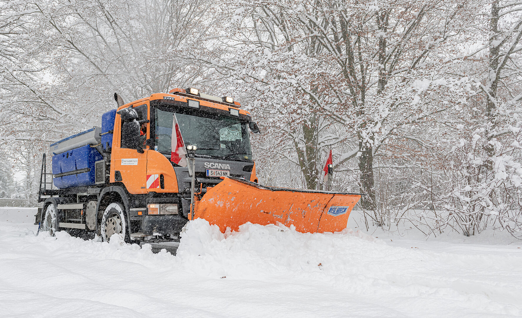 Schneemassen forderten Volleinsatz des Winterdienstteams