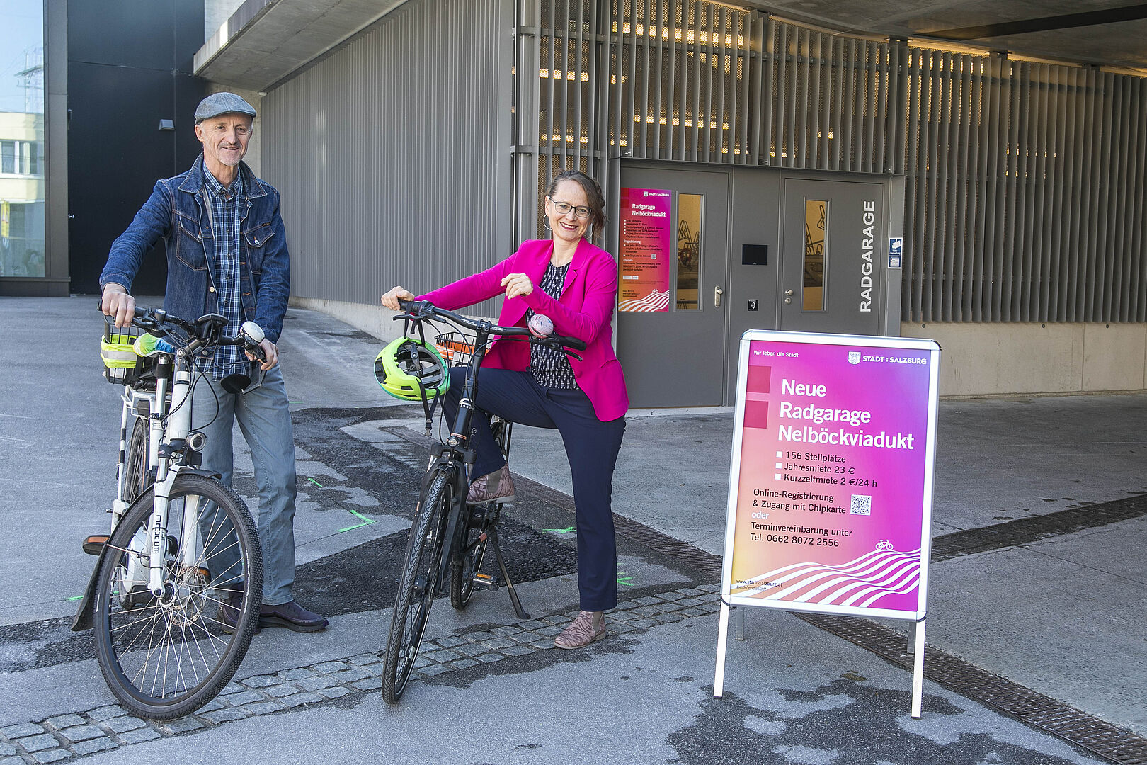 Neue Radgarage Nelböckviadukt
