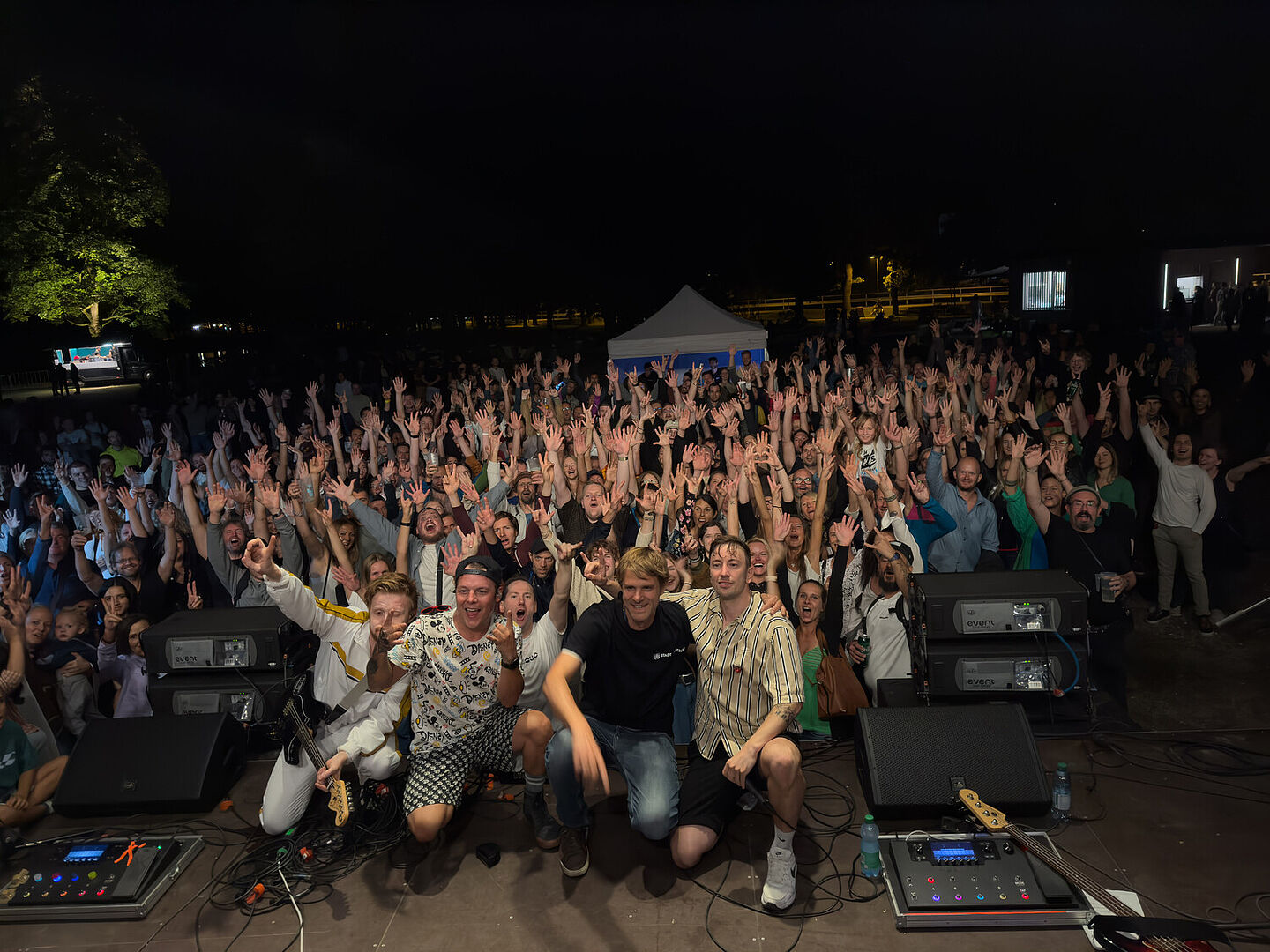 Super Stimmung und viele strahlende Gesichter im Volksgarten