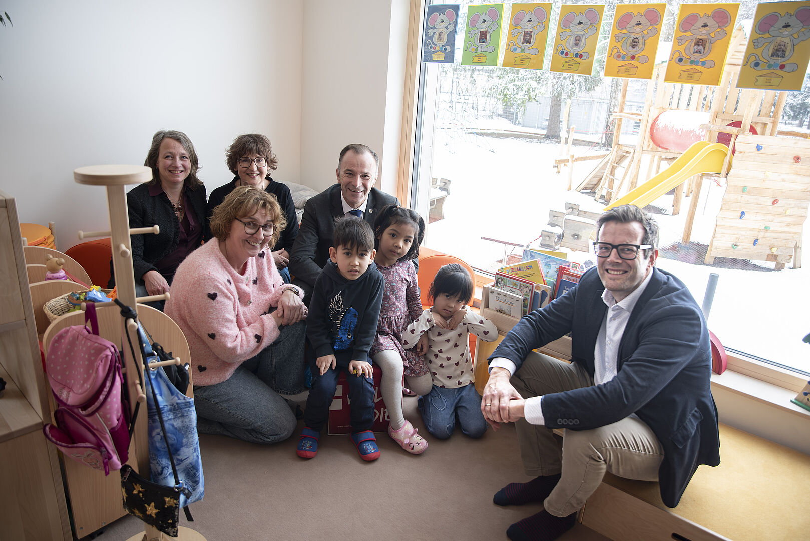 Nahmen in der "Mäuse-Ecke" Platz: