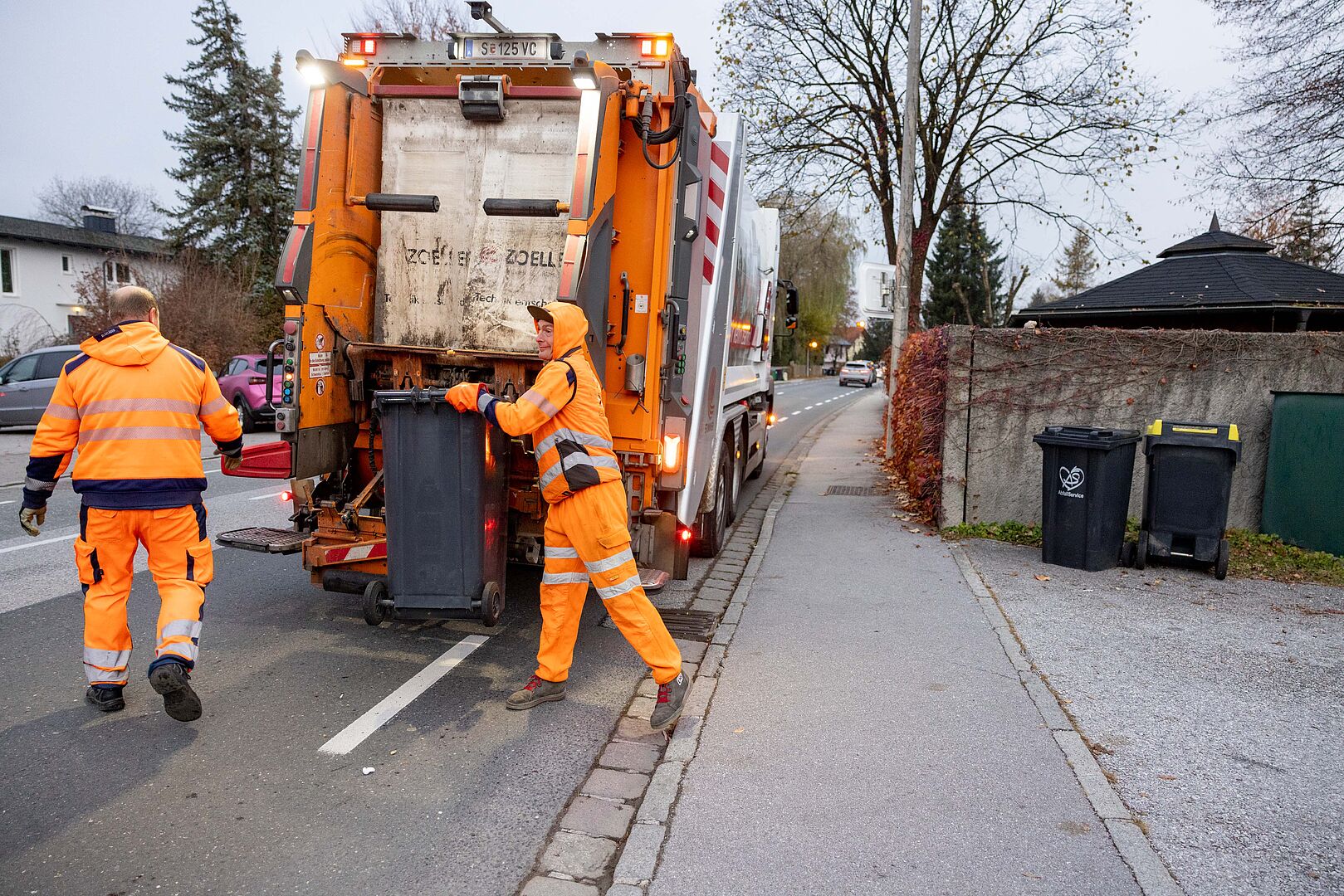 Die Recycling-Profis bei der Arbeit