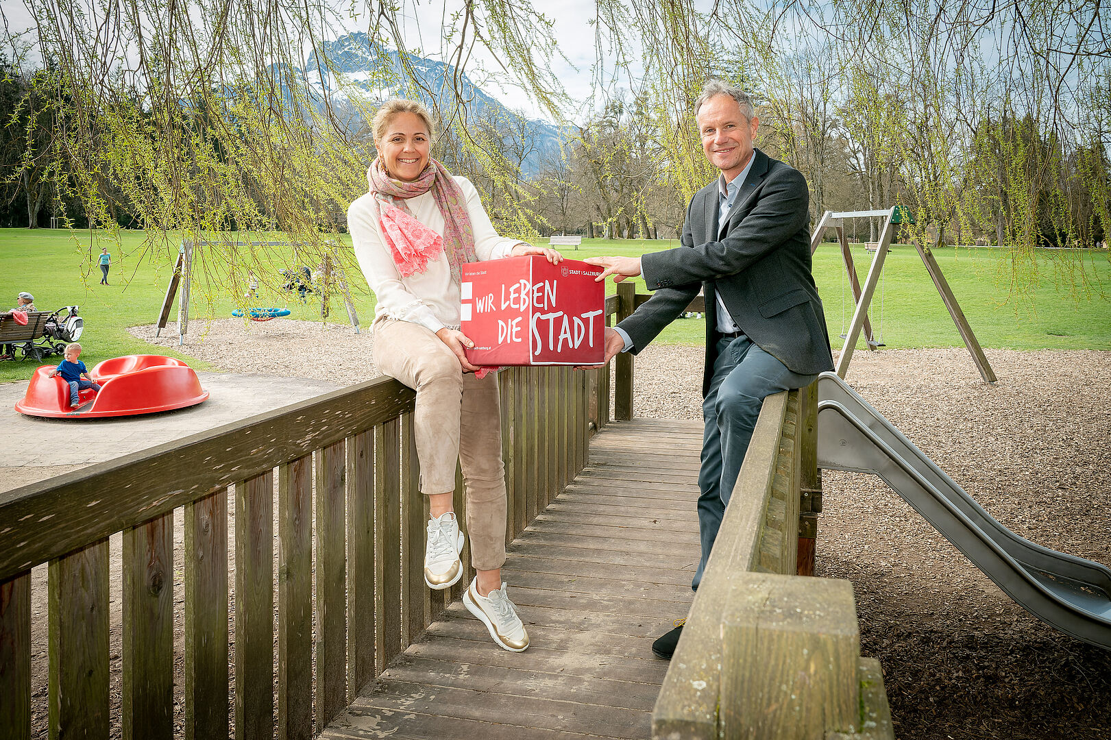 Präsentierten die Pläne der Stadtgärten 2023