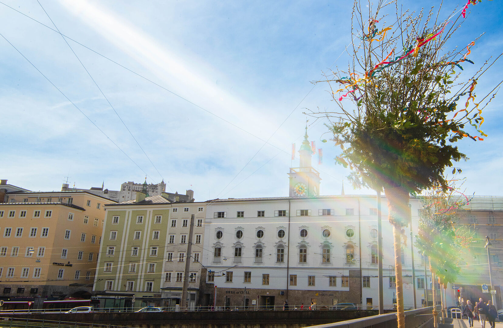Palmbuschen auf der Staatsbrücke