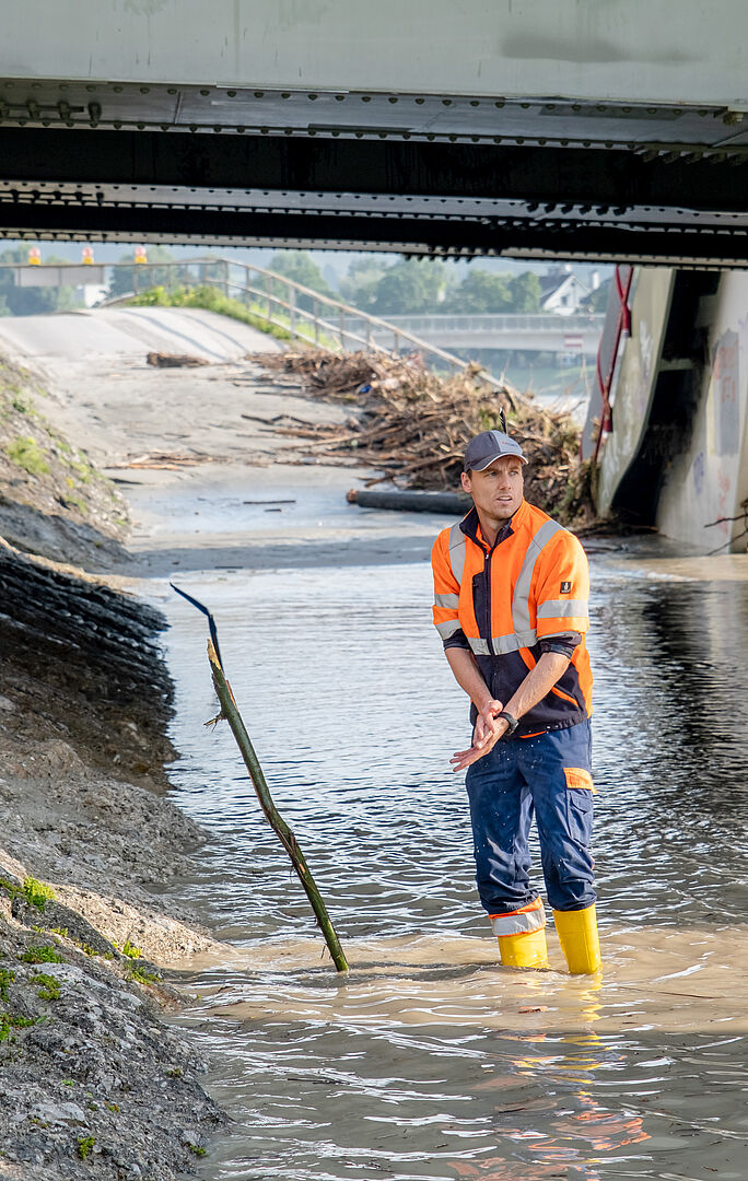 In der Stadt Salzburg waren zum Glück nur die Radunterführungen und einige Keller sowie Tiefgaragen vom Hochwasser betroffen.