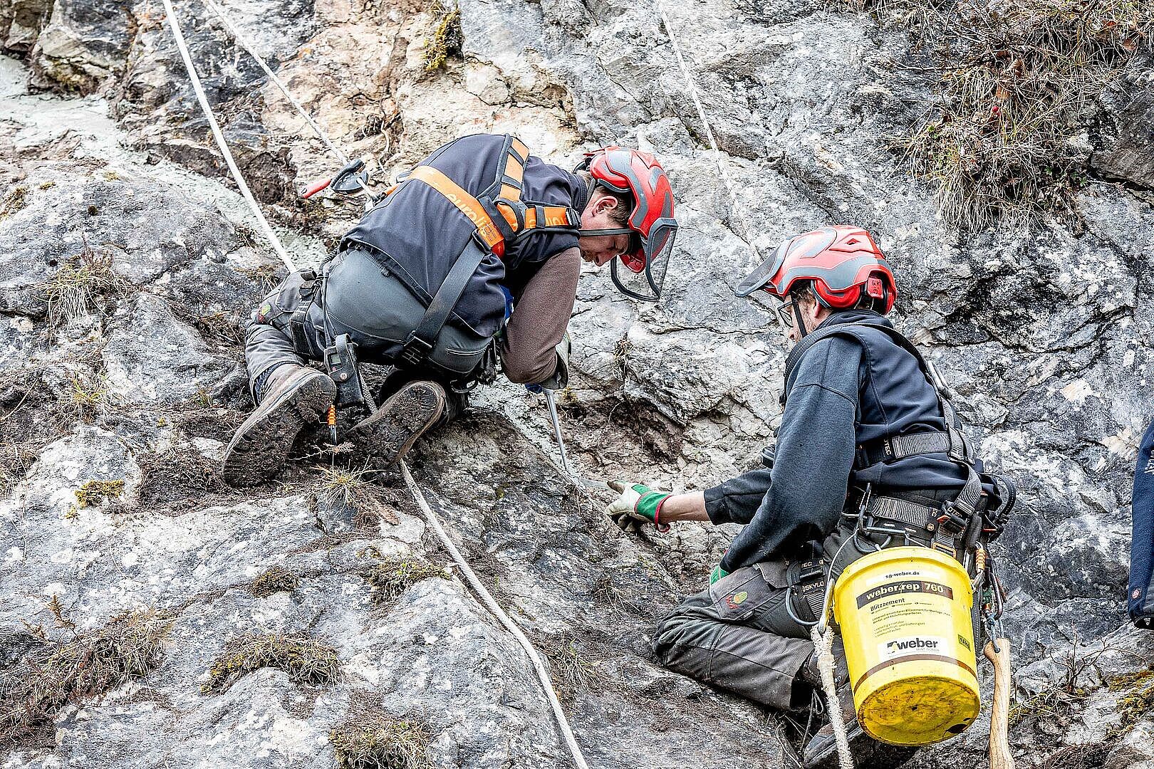 Bergputzer im Einsatz
