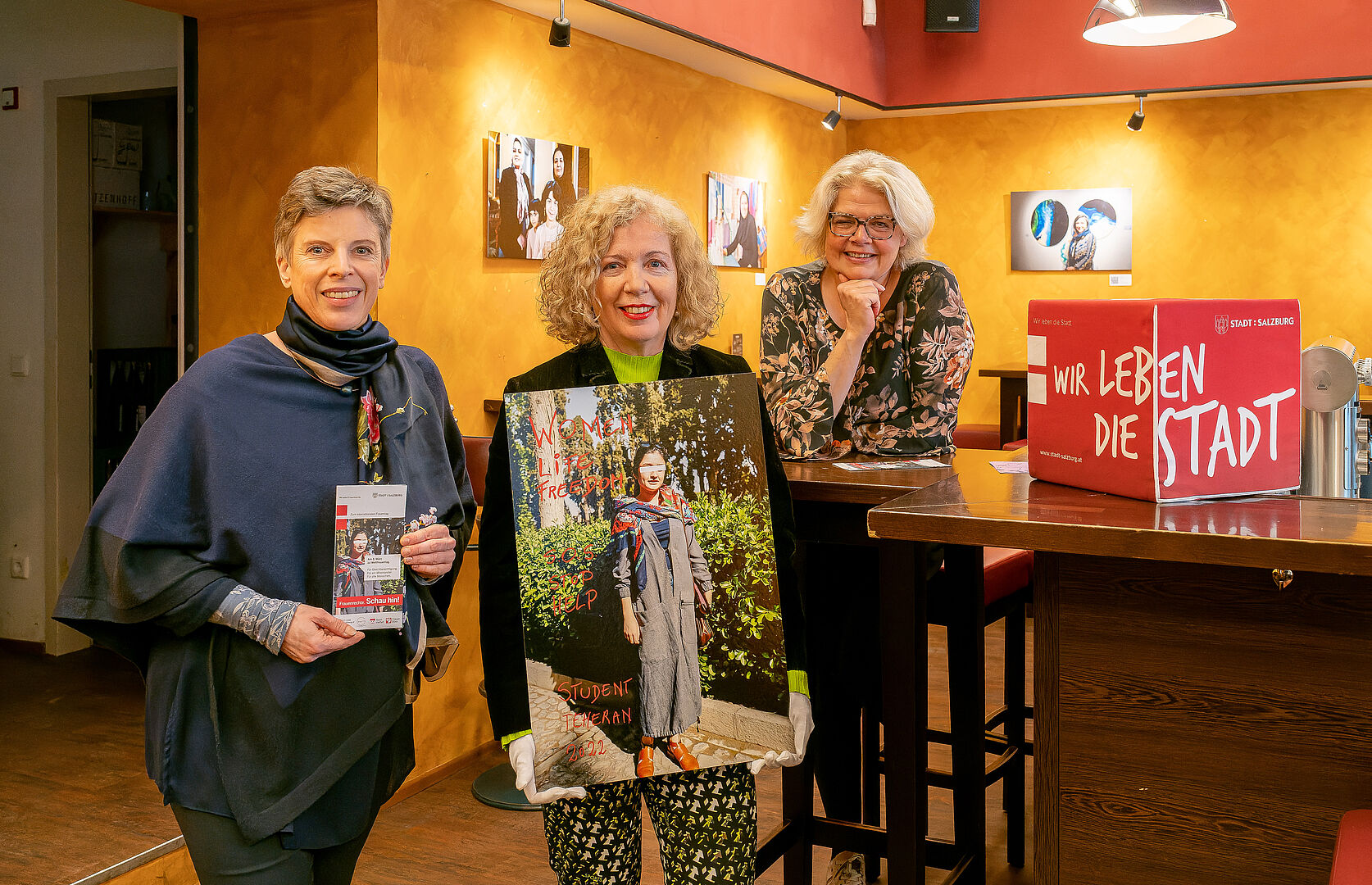 Präsentierten heute Programm und Ausstellung zum Frauentag 2023: