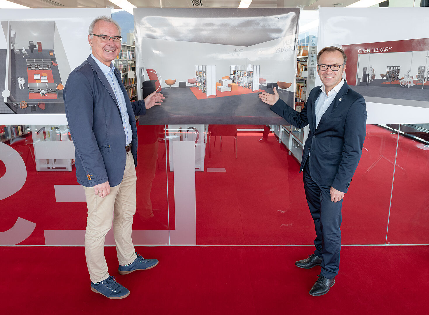 Präsentierten die Pläne für die Open Library: