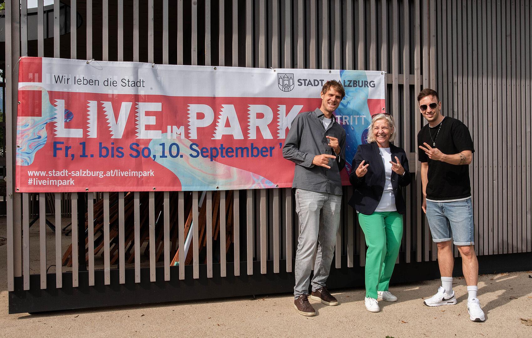Präsentierten heute das Programm und Lineup von LIVE IM PARK