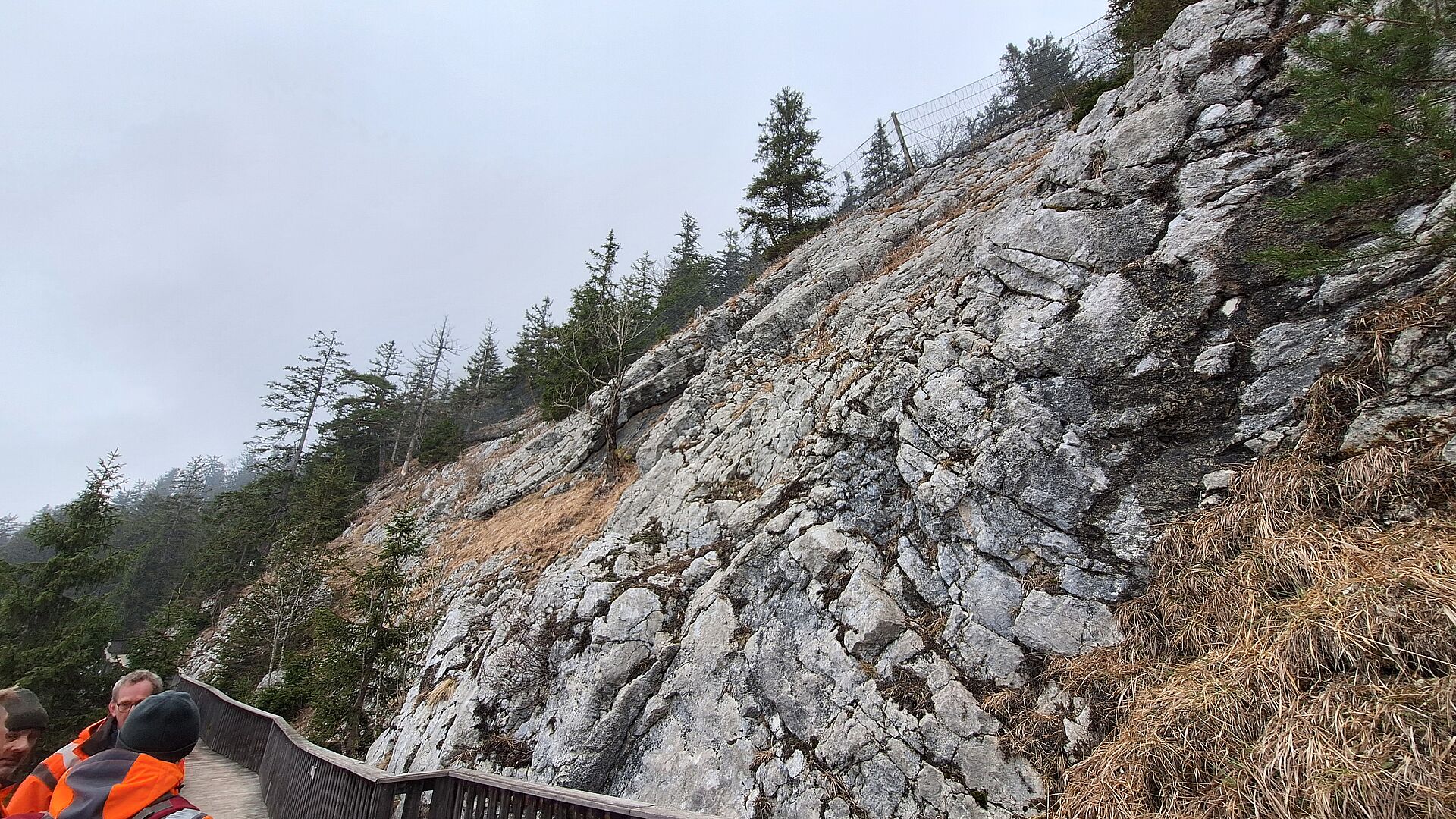 Der Bereich rund um die Hauserbrücke entlang des Gaisberg-Rundwegs bekommt einen neuen Steinschlag-Schutz