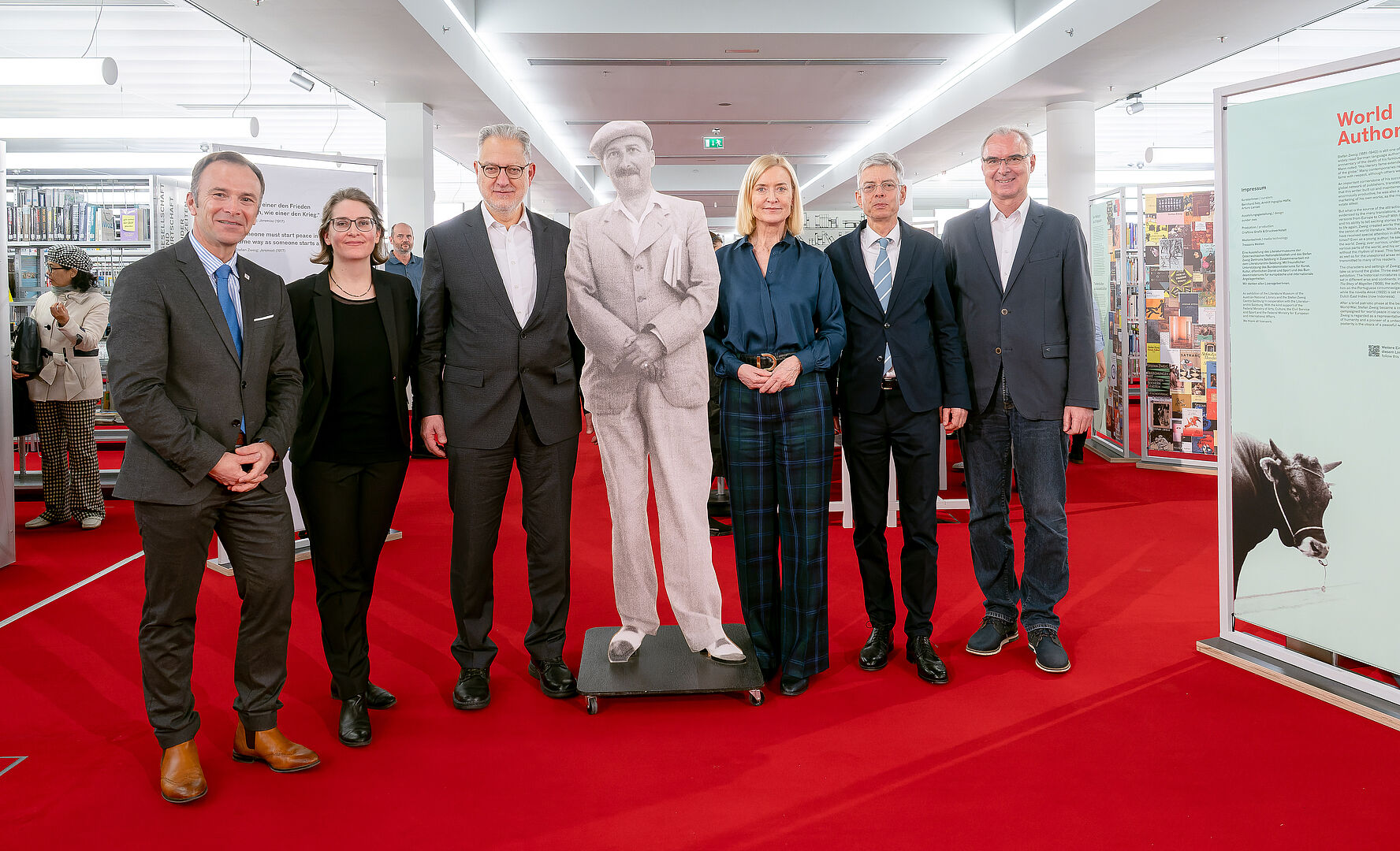 Eröffneten gestern gemeinsam die Stefan Zweig Wanderausstellung: