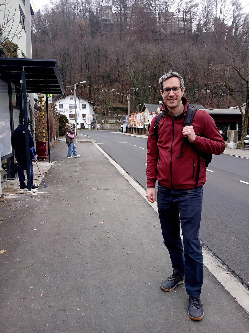 Die Gehsteige in der Eichstraße bieten jetzt mehr Platz für Fußgänger:innen