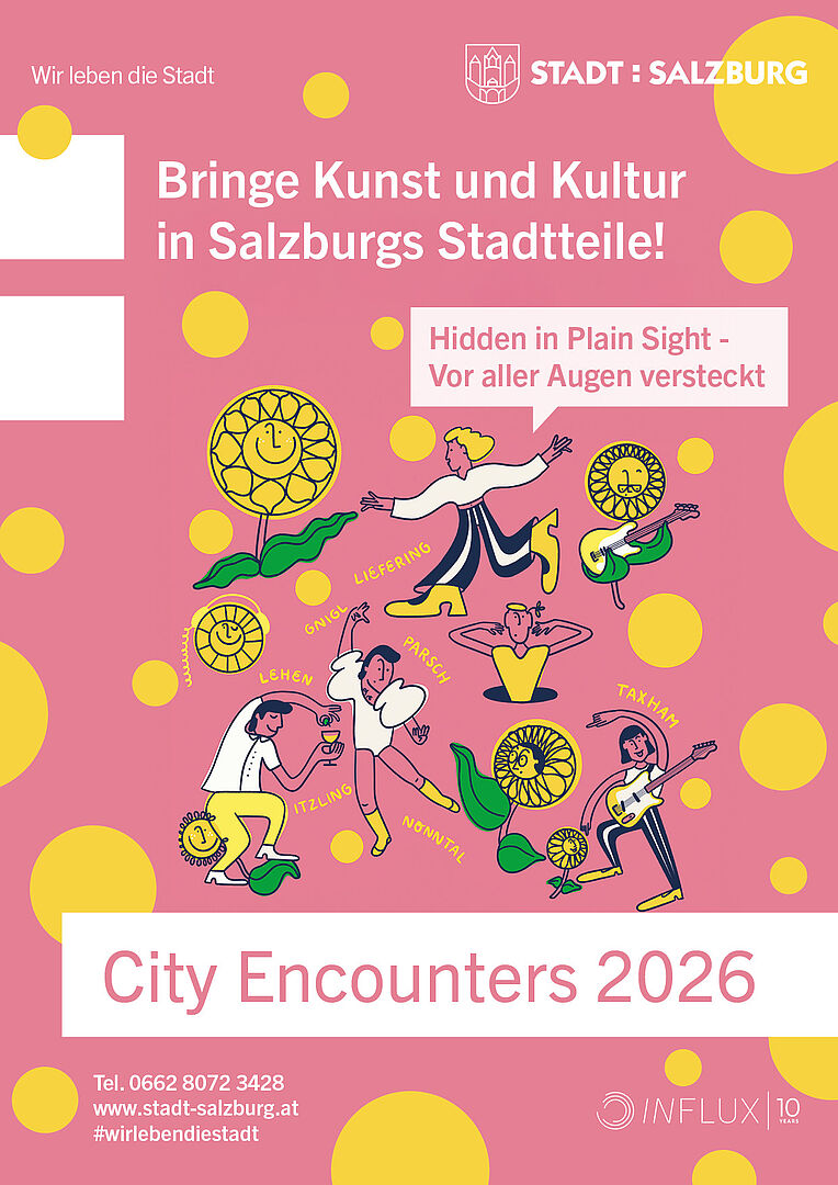 Bis 15. März 2026 sucht die Stadt:Salzburg Ideen, um Kunst im Sommer in den Stadtteilen "auftauchen" zu lassen.