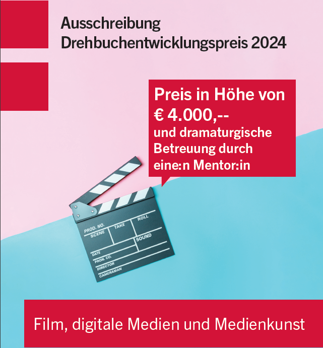 Bereits zum sechsten Mal wird der Drehbuchentwicklungspreis an Nachwuchsautor:innen und -filmer:innen vergeben.