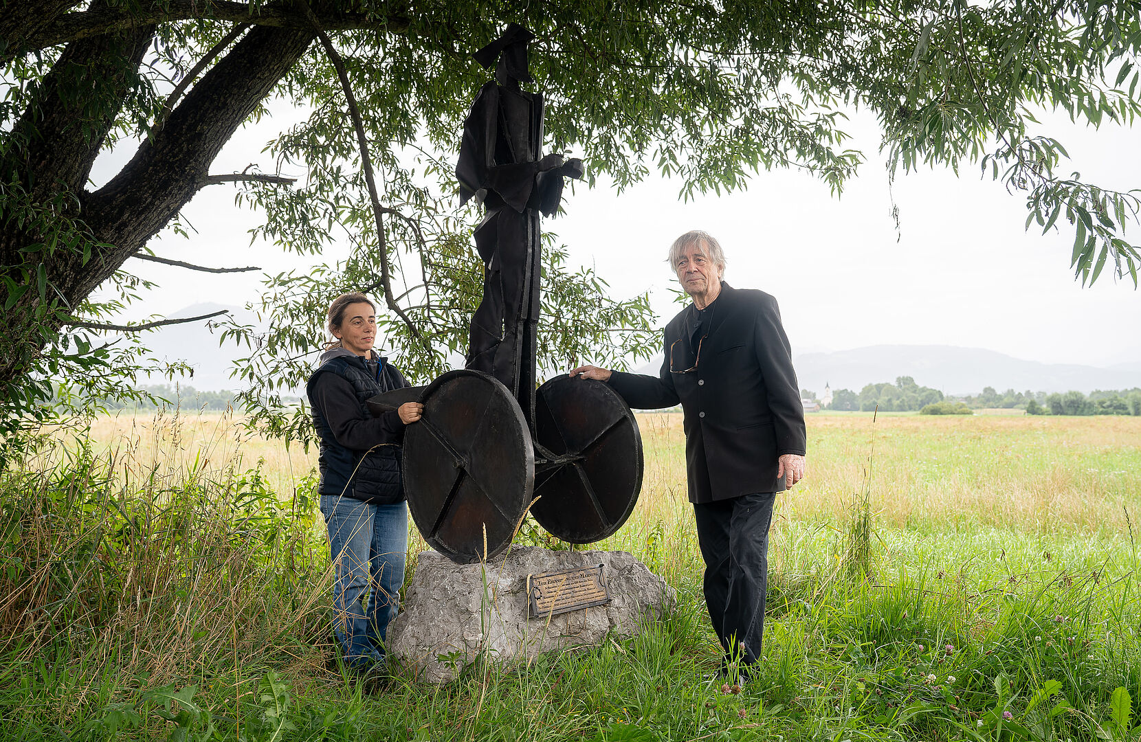 Stadt Salzburg Roma und Sinti Mahnmal wieder aufgestellt