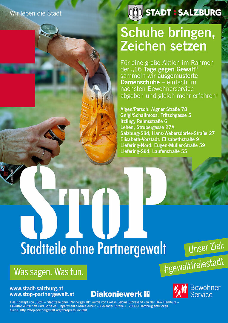 Gemeinsam ein sichtbares Zeichen gegen Gewalt an Frauen und Mädchen setzen StoP