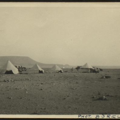 Zelte in einer Landschaft