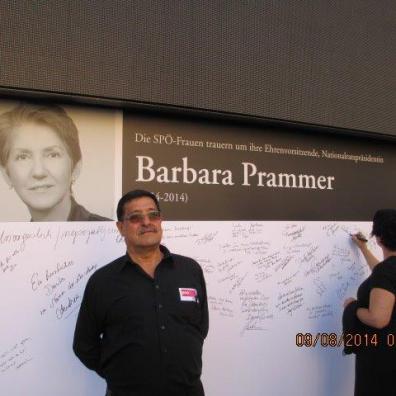 Trauertafel für Barbara Prammer 2014