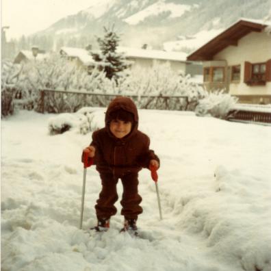 Kind beim Schifahren